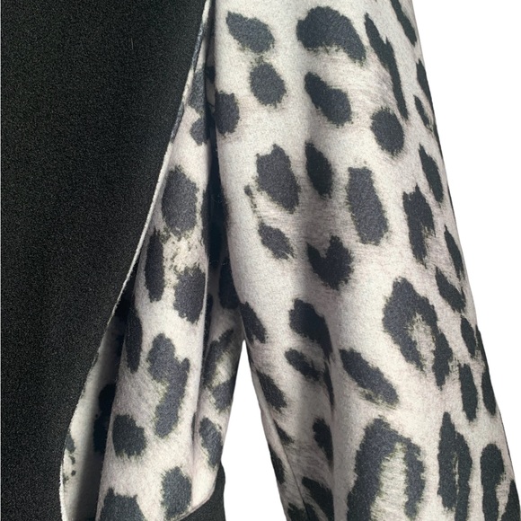 ALICE + OLIVIA Reversible Tomiko Leopard Print & Black Coat size XS/S - Picture 5 of 9